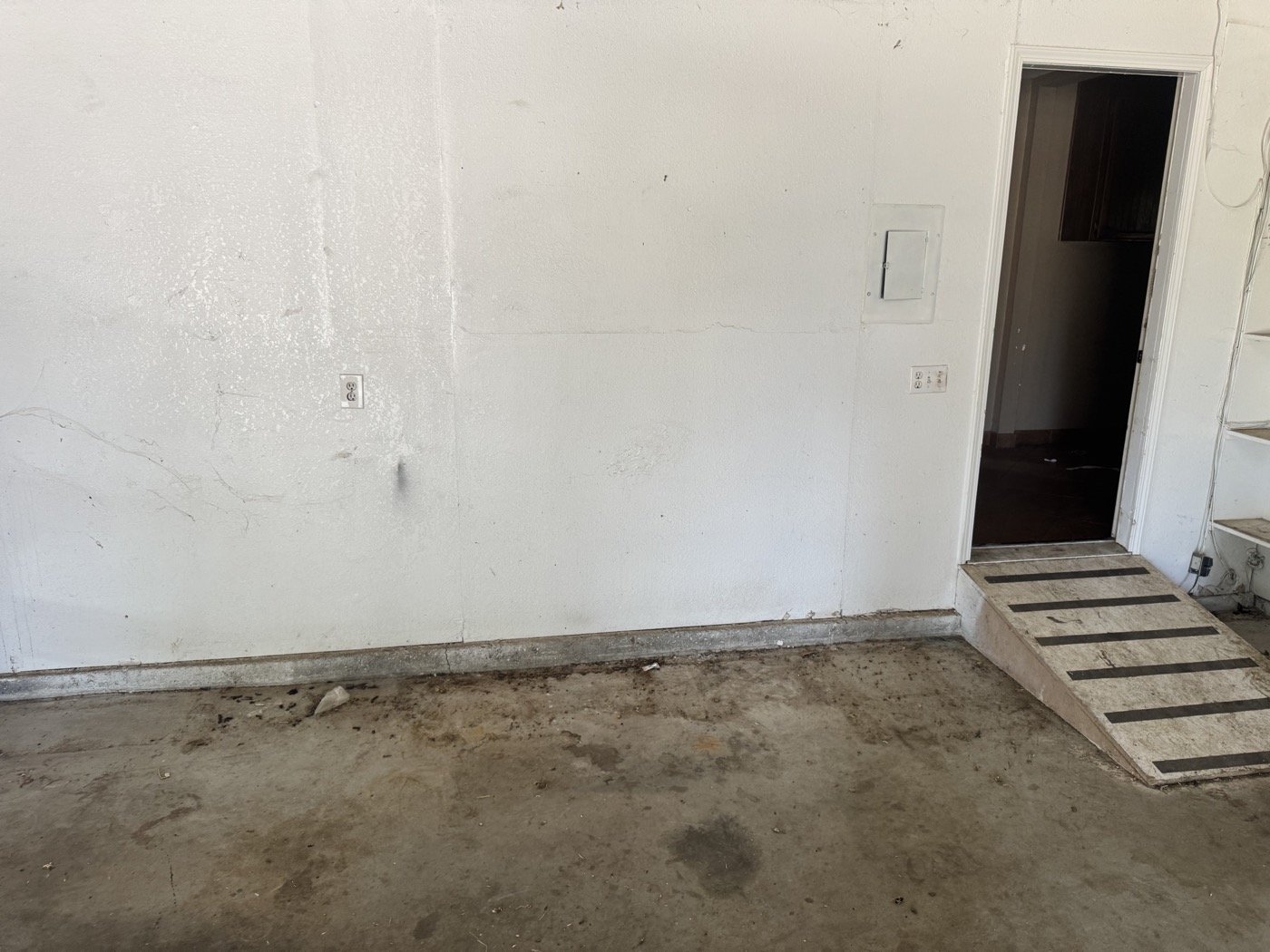 After: garage completely cleared out